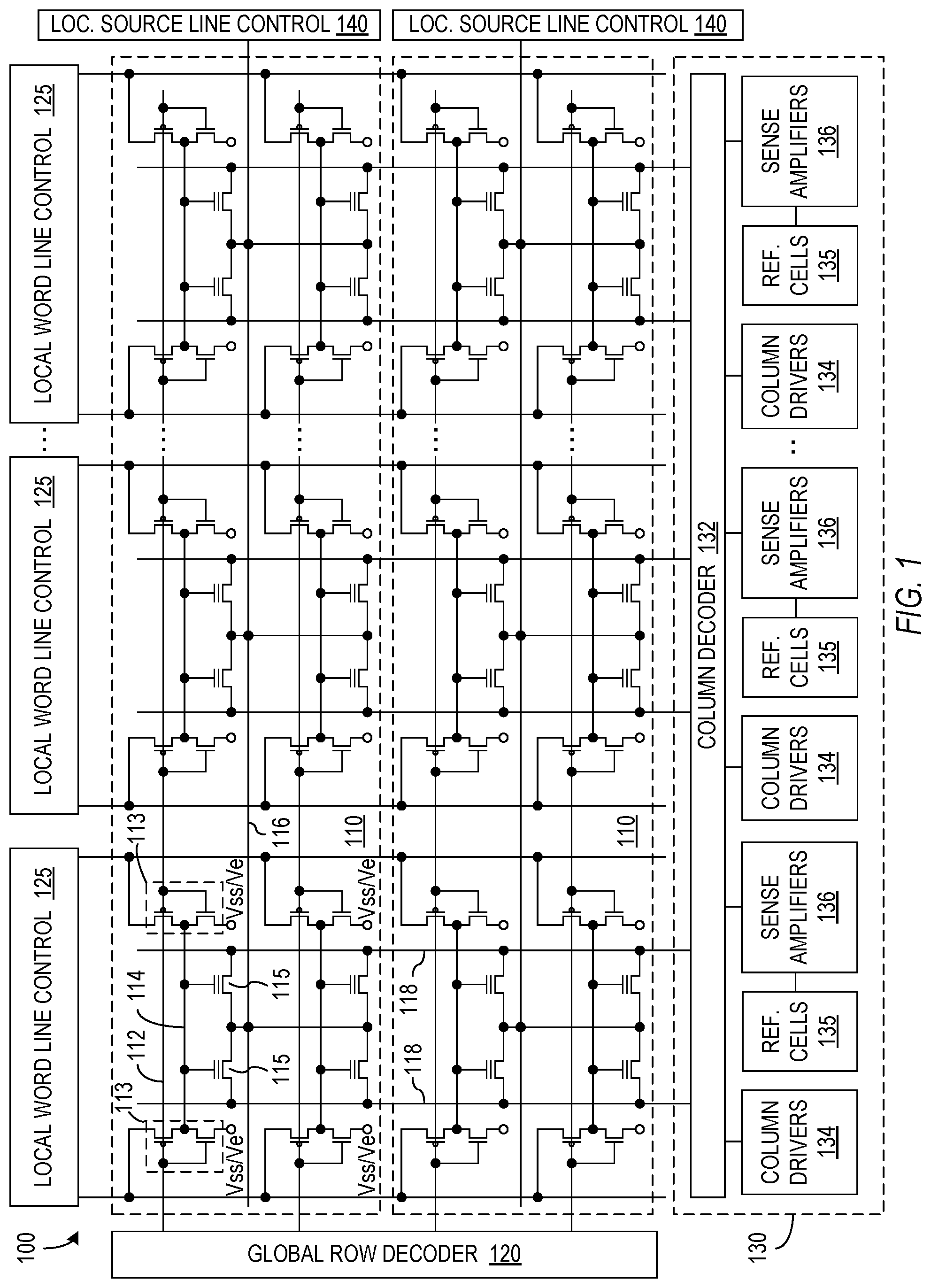 Patent drawing from US 11,114,164, Programming nonvolatile memory cells through a series of predetermined threshold voltages