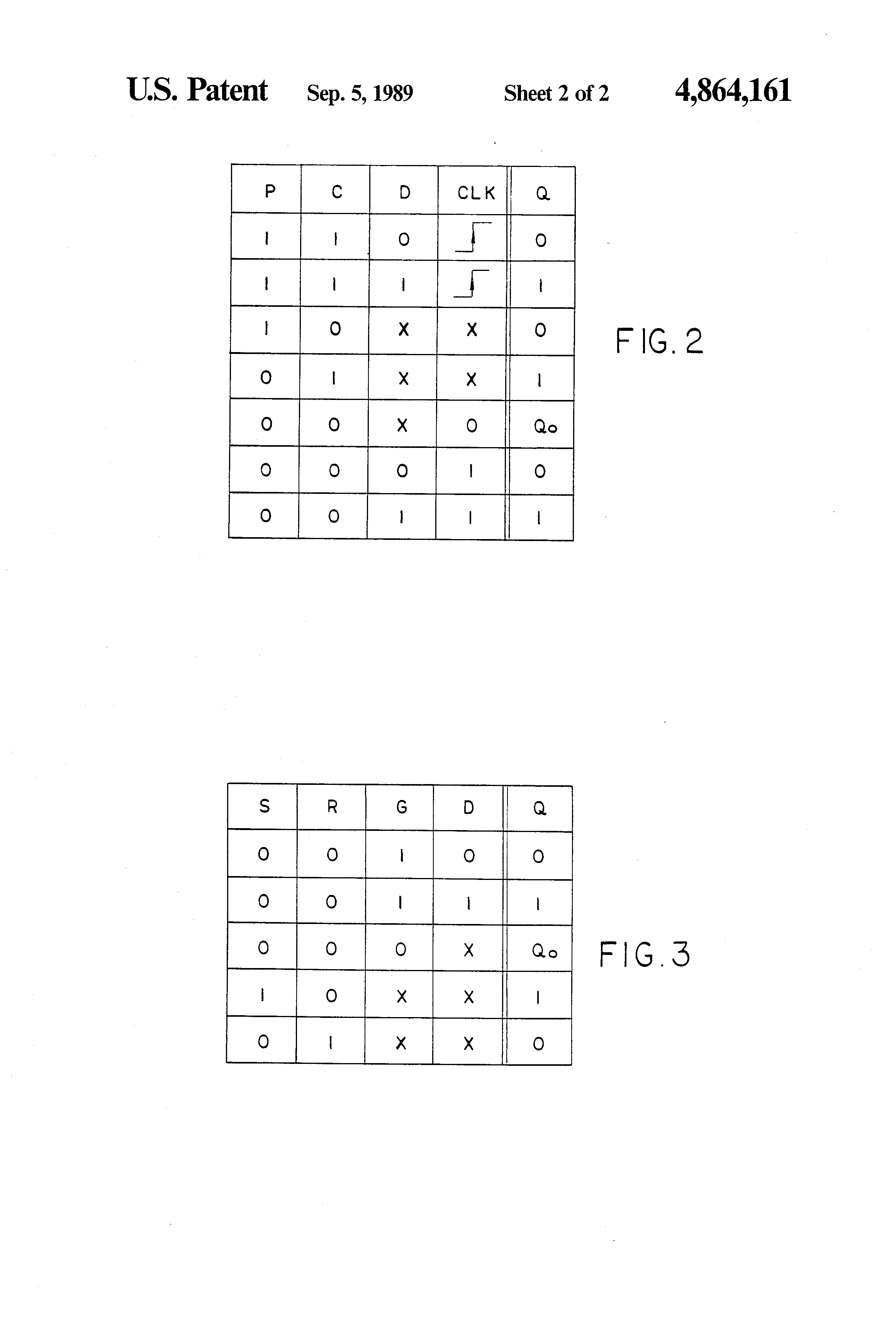 Patent drawing from US 4,864,161, Multifunction flip-flop-type circuit