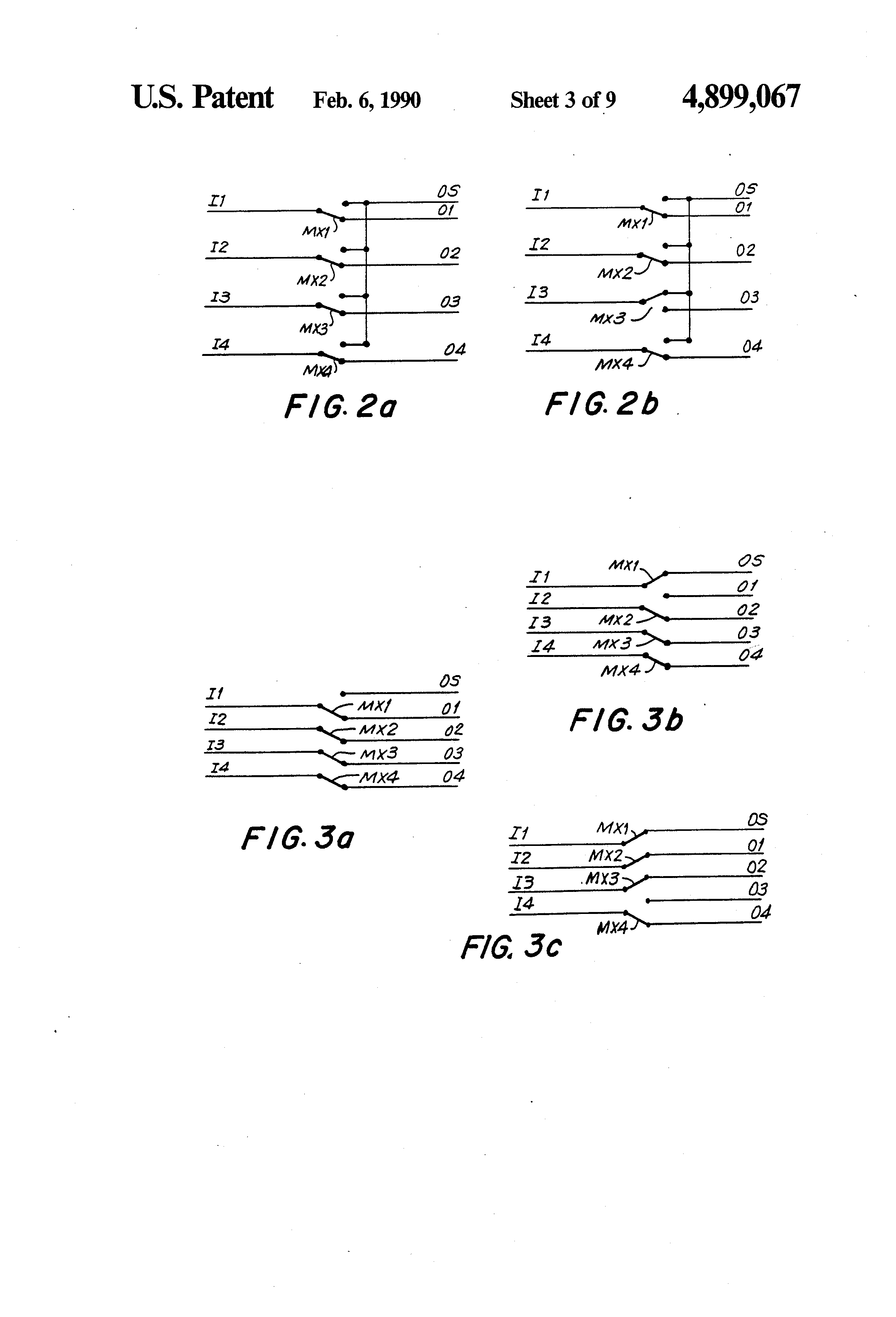 Patent drawing from US 4,899,067, Programmable logic devices with spare circuits for use in replacing defective circuits