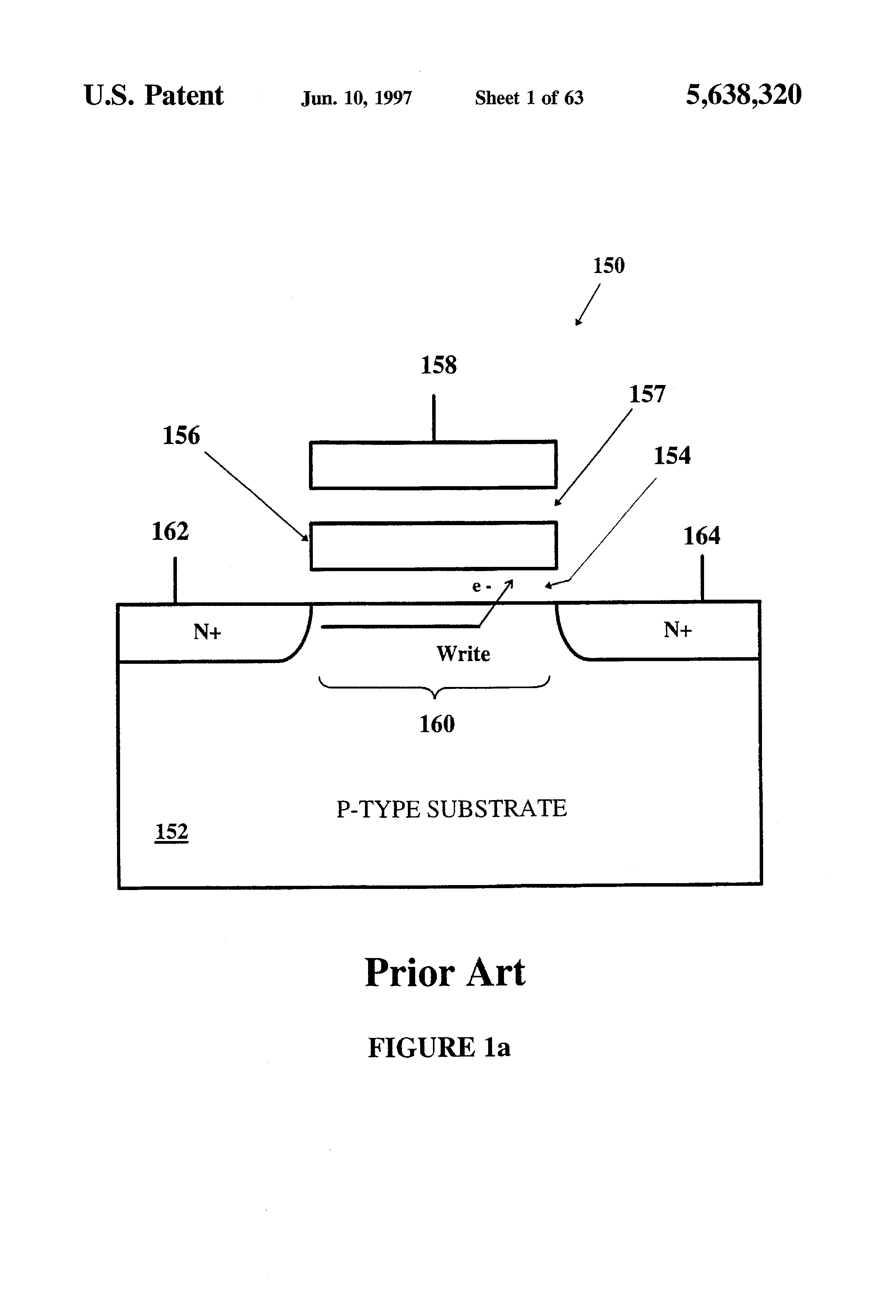 Patent drawing from US 5,638,320, High resolution analog storage EPROM and flash EPROM