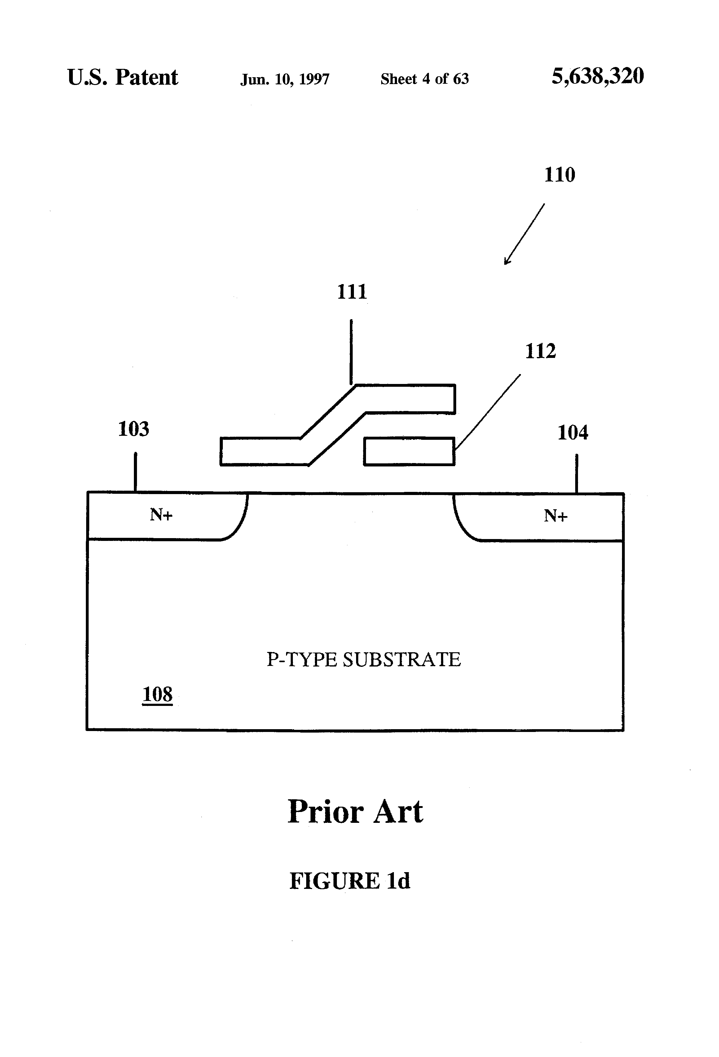 Patent drawing from US 5,638,320, High resolution analog storage EPROM and flash EPROM