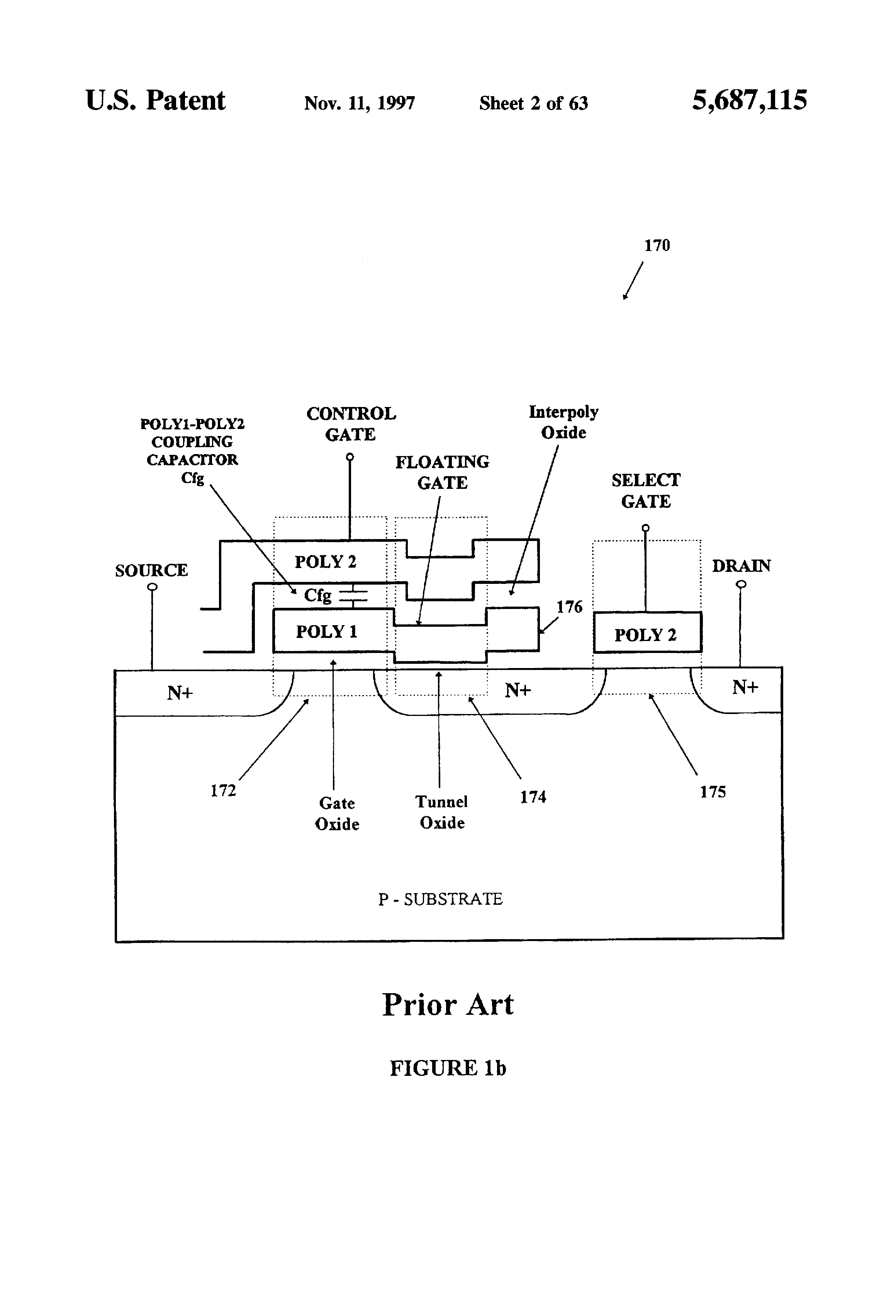 Patent drawing from US 5,687,115, Write circuits for analog memory