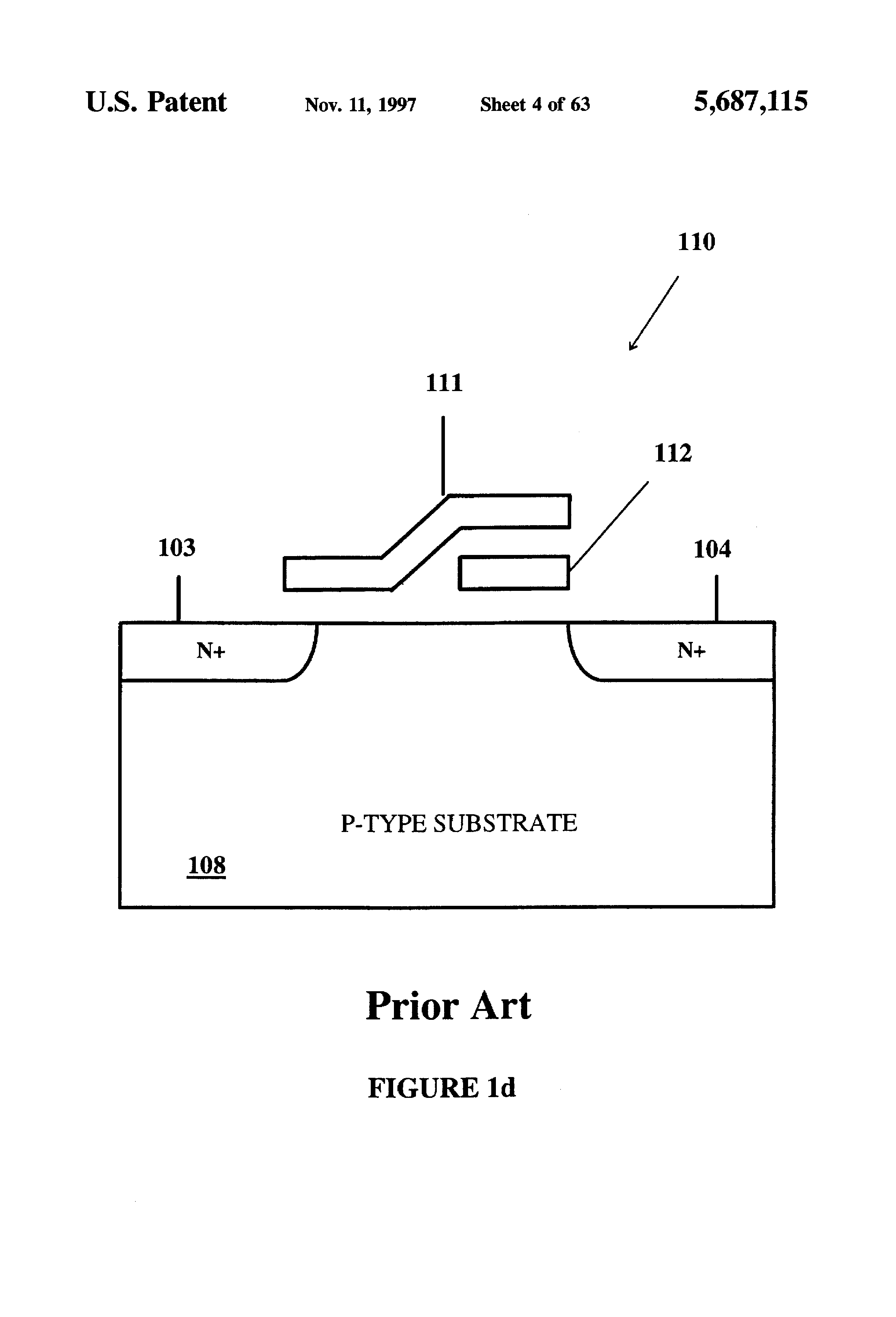 Patent drawing from US 5,687,115, Write circuits for analog memory