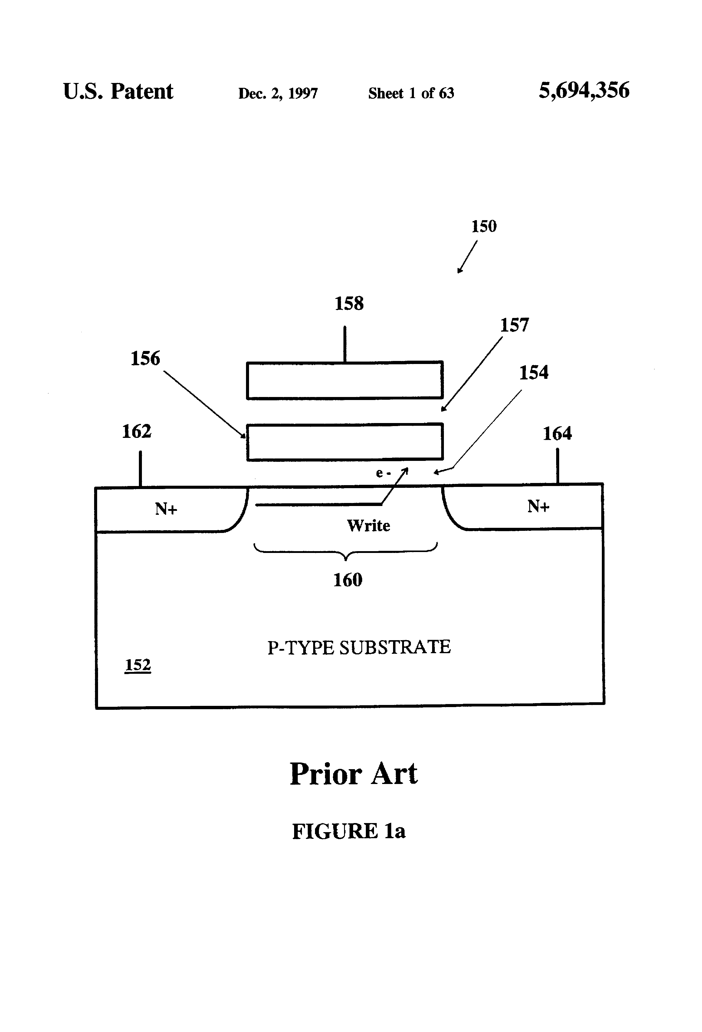 Patent drawing from US 5,694,356, High resolution analog storage EPROM and flash EPROM