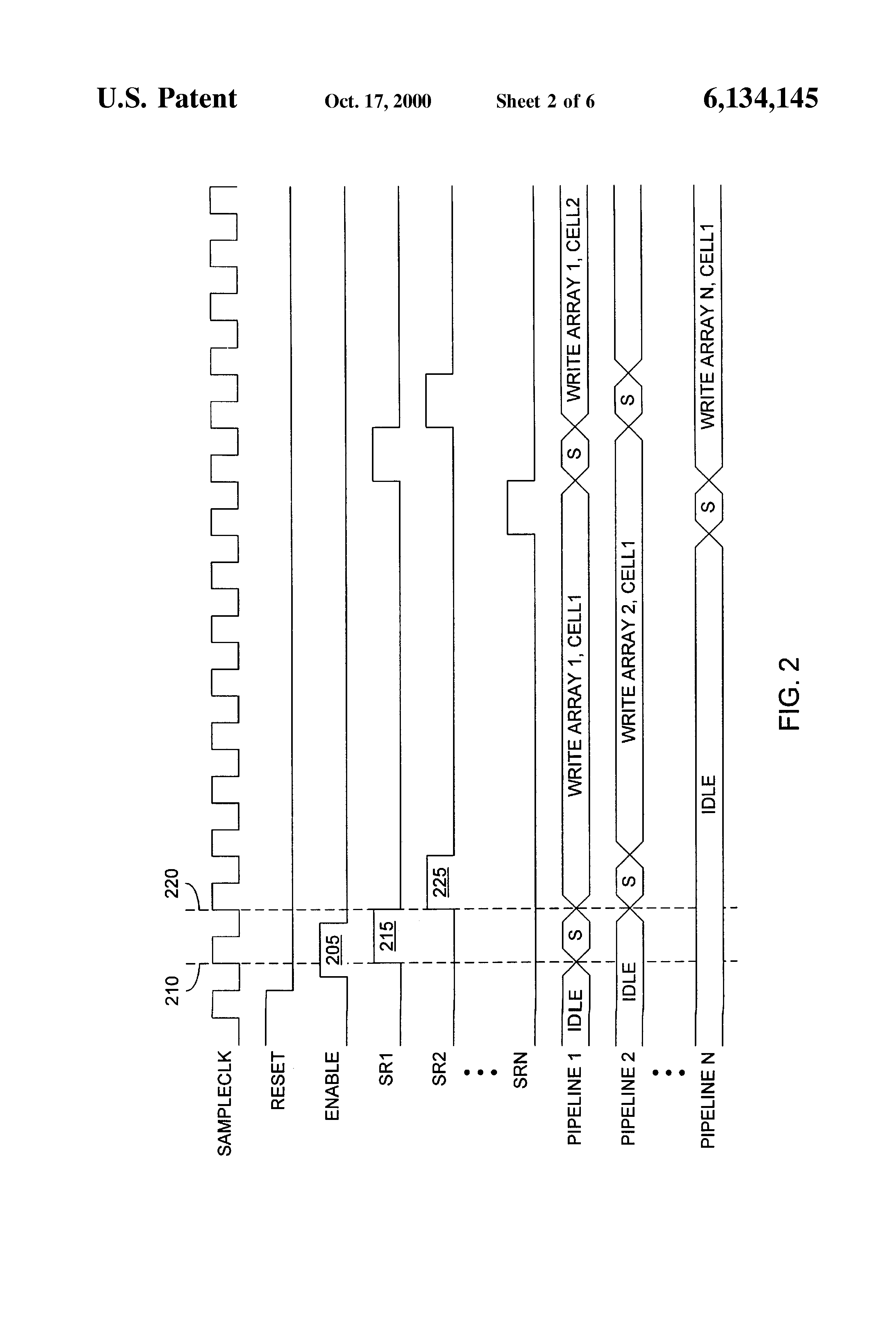 Patent drawing from US 6,134,145, High data rate write process for non-volatile flash memories