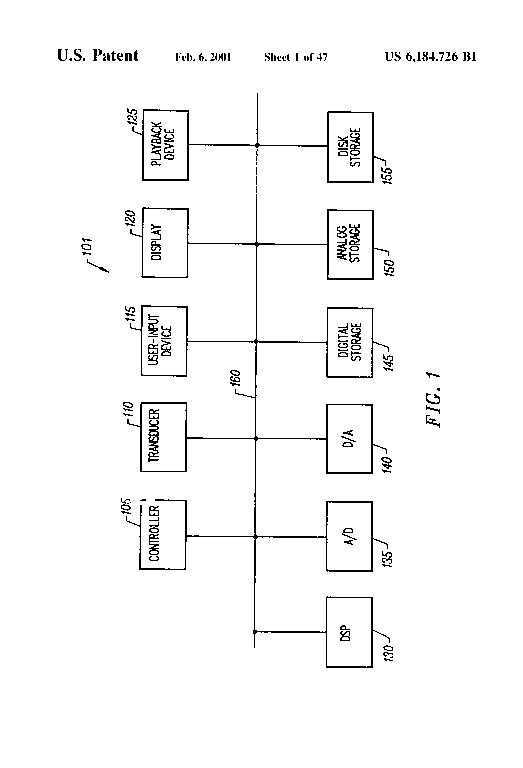 Patent drawing from US 6,184,726, Adjustable level shifter circuits for analog or multilevel memories