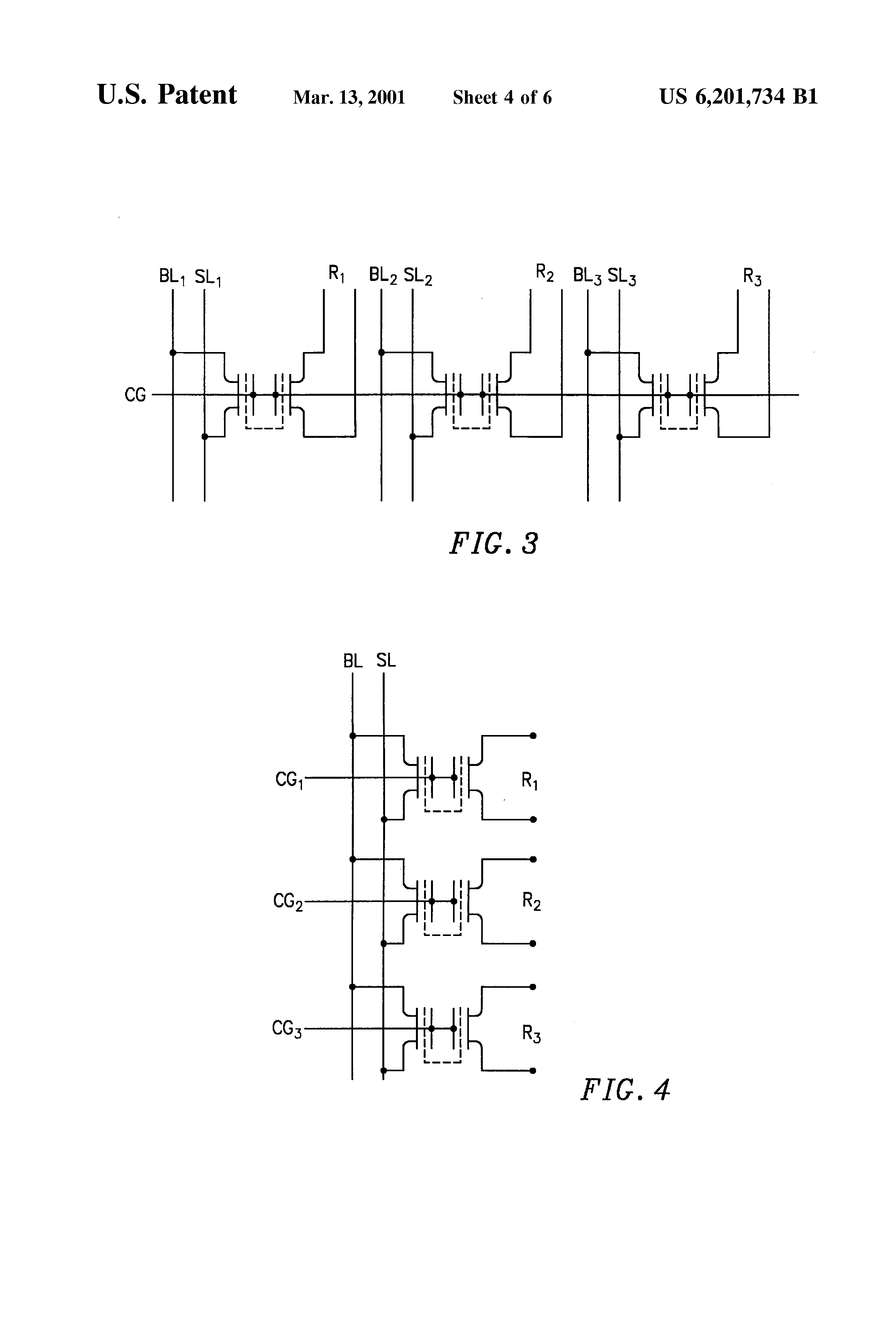 Patent drawing from US 6,201,734, Programmable impedance device