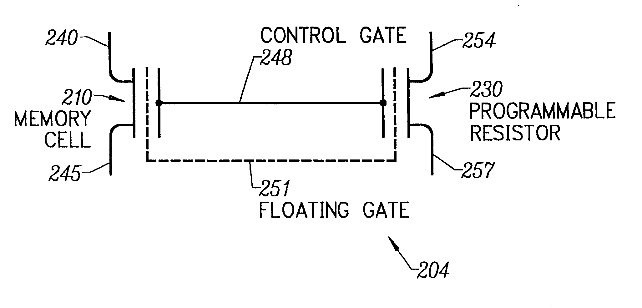 Patent drawing from US 6,456,529, Programmable impedance device