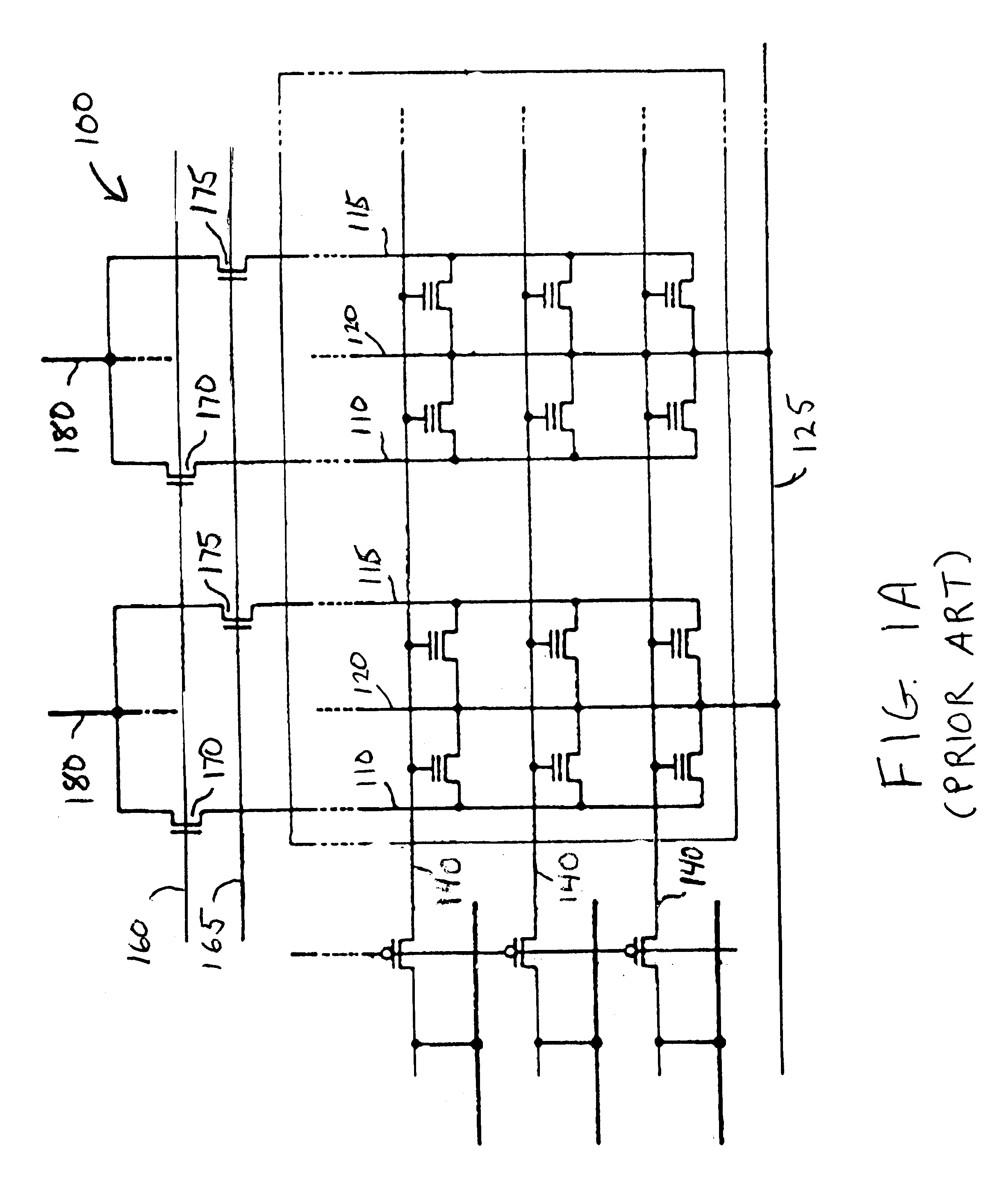 Patent drawing from US 6,480,422, Contactless flash memory with shared buried diffusion bit line architecture