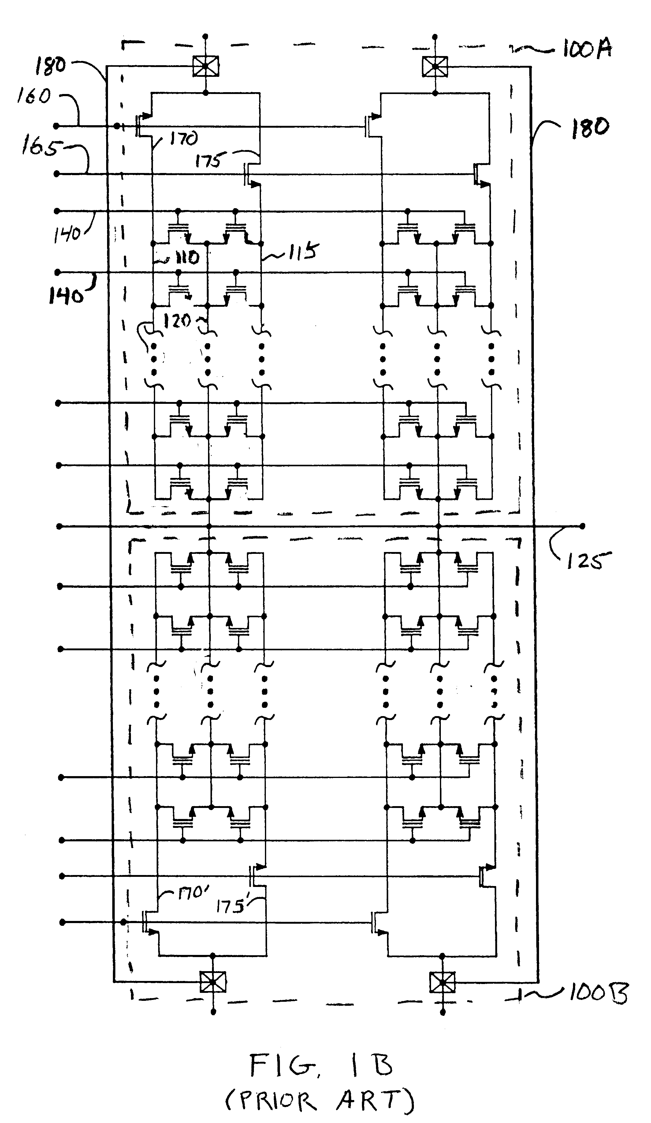 Patent drawing from US 6,480,422, Contactless flash memory with shared buried diffusion bit line architecture
