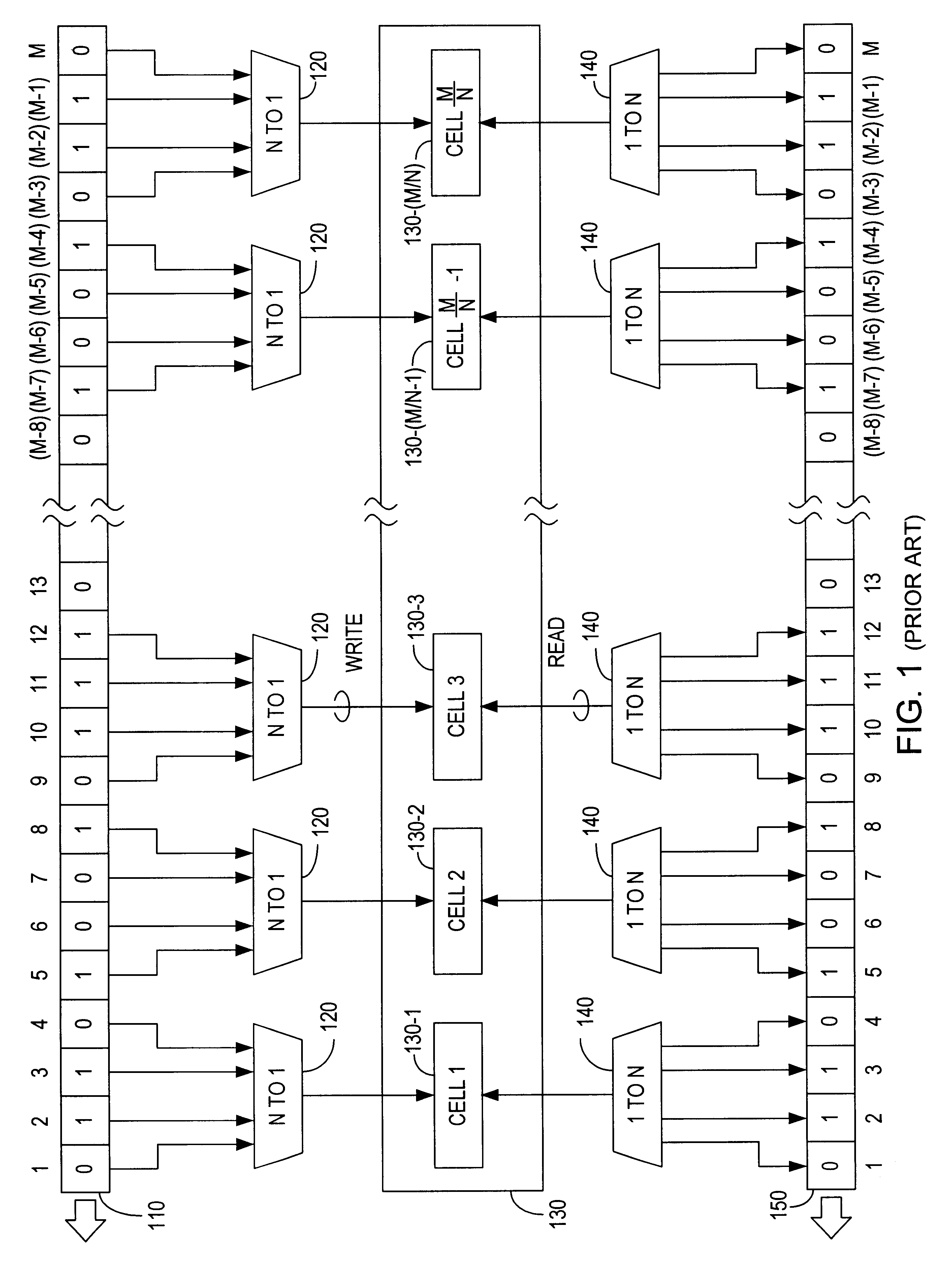Patent drawing from US 6,532,556, Data management for multi-bit-per-cell memories