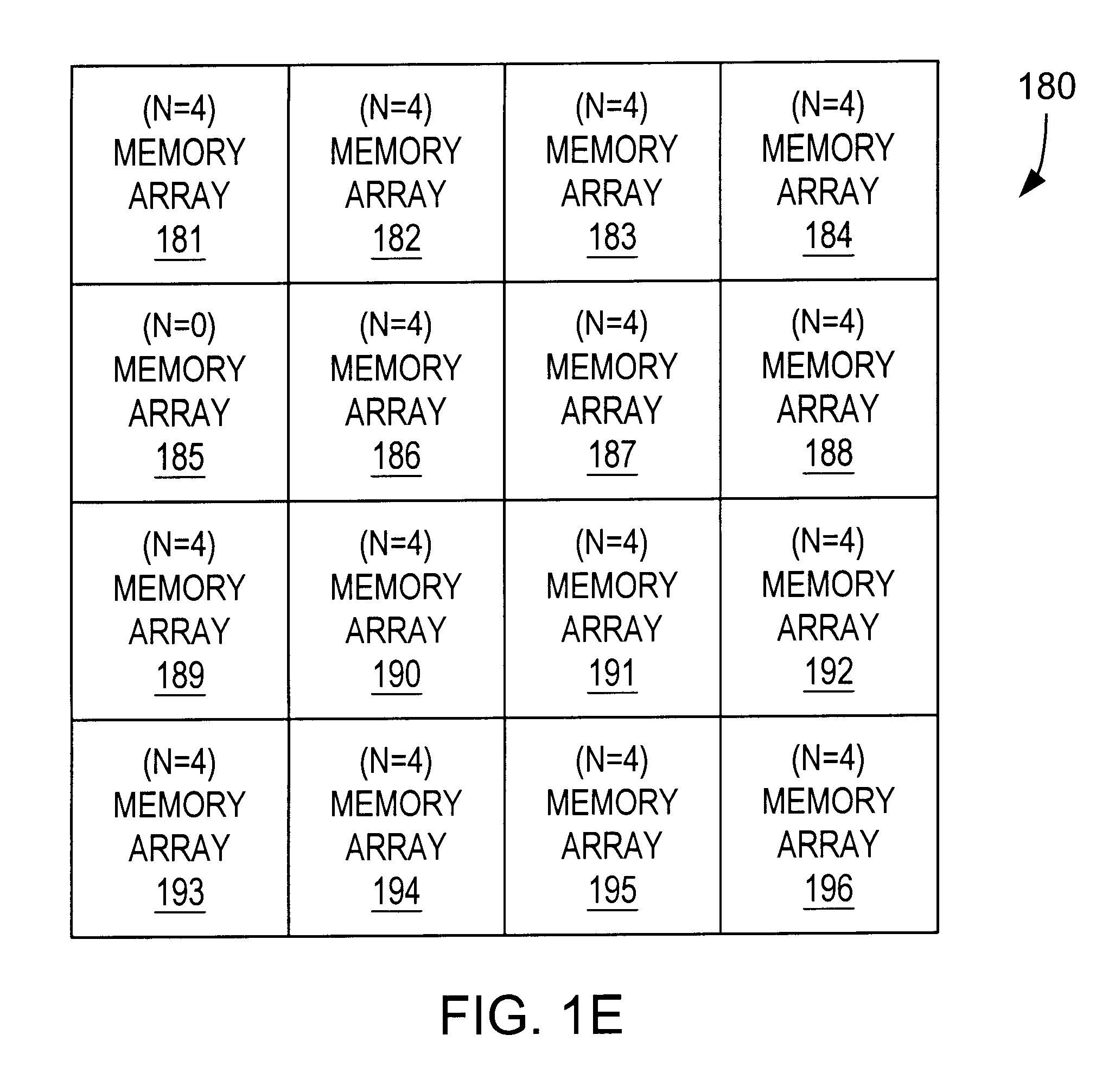 Patent drawing from US 6,558,967, Multi-bit-per-cell memory system with numbers of bits per cell set by testing of memory units