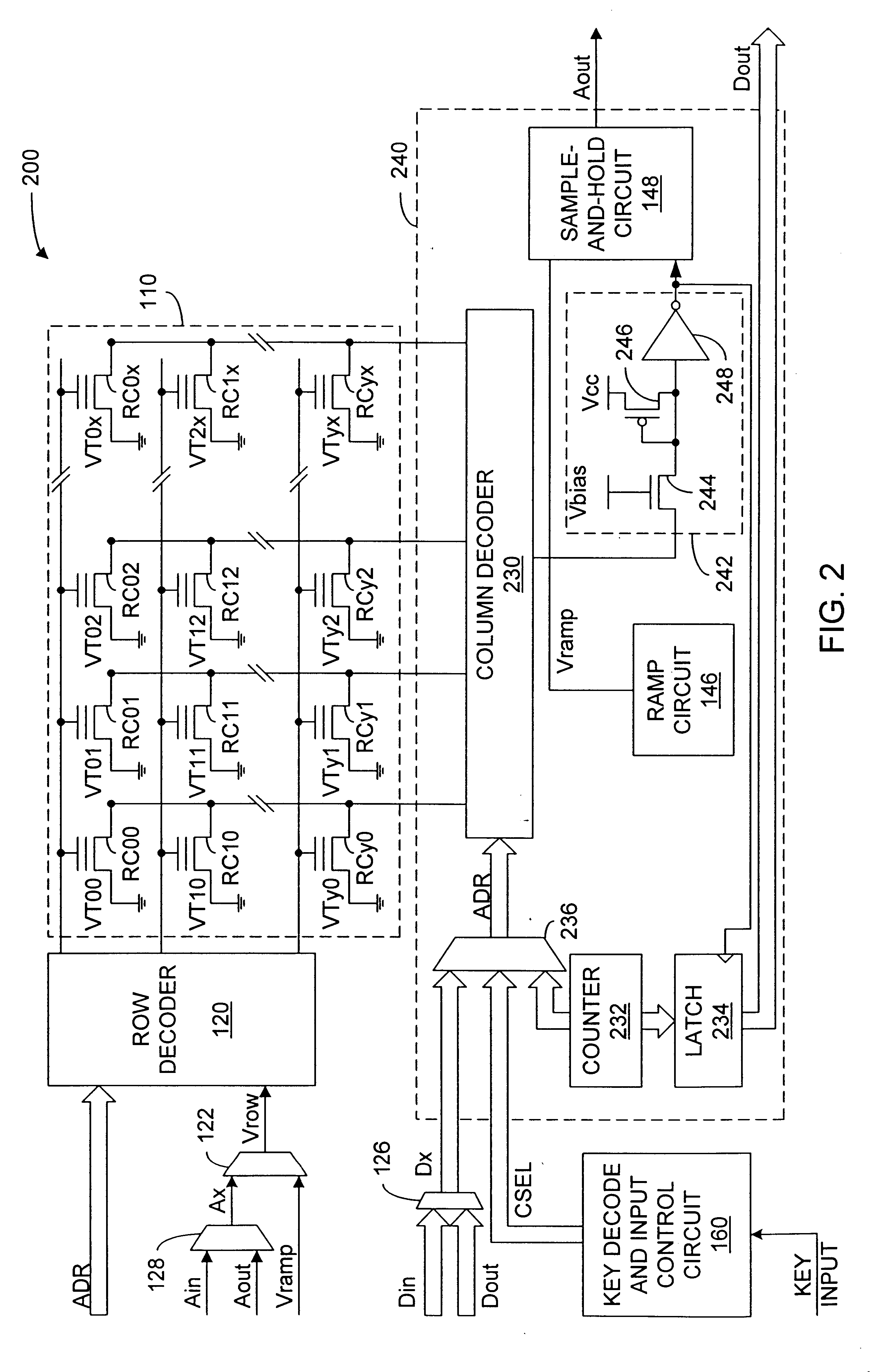 Patent drawing from US 6,624,773, Data encryption and signal scrambling using programmable data conversion arrays