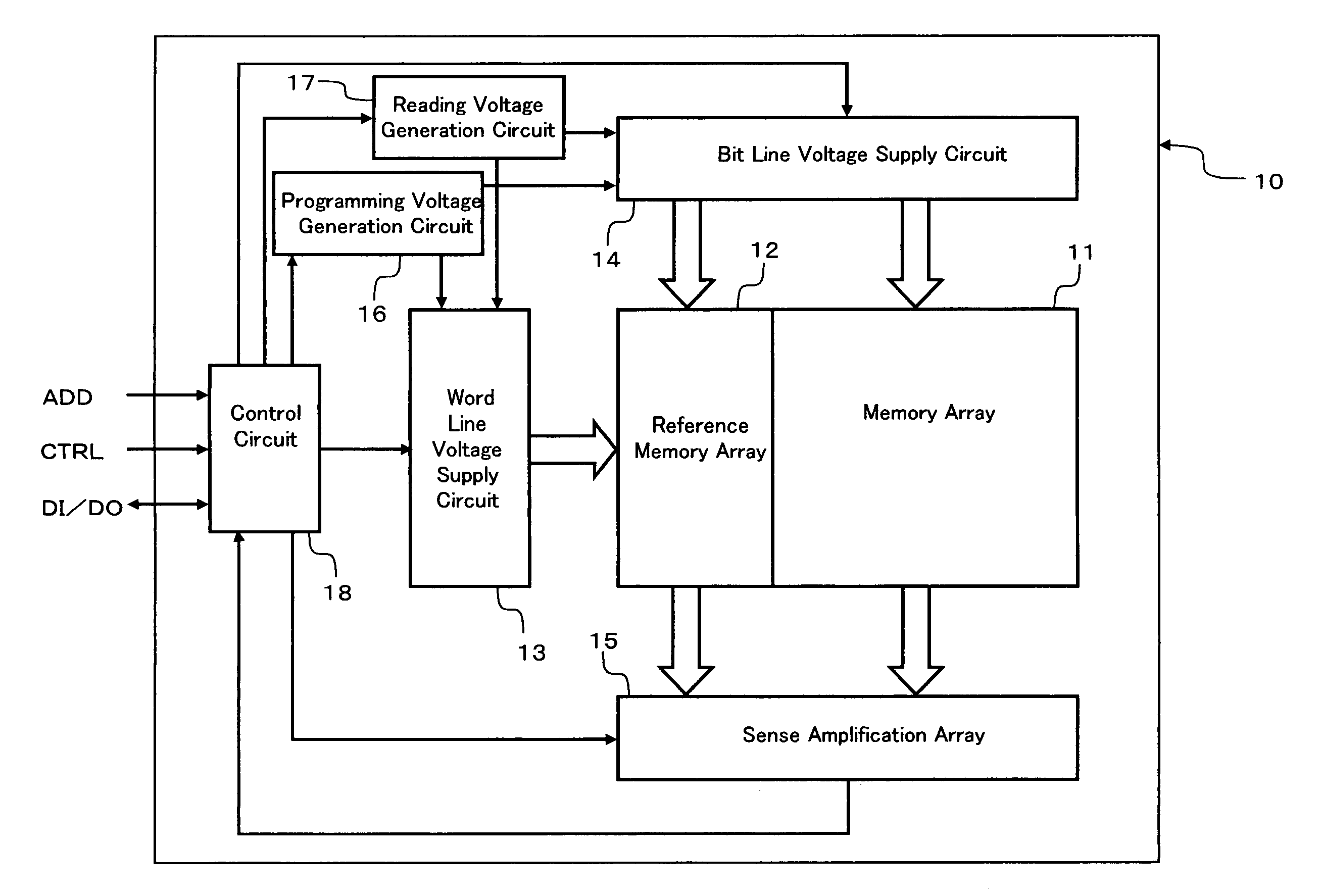 Patent drawing from US 6,937,520, Nonvolatile semiconductor memory device