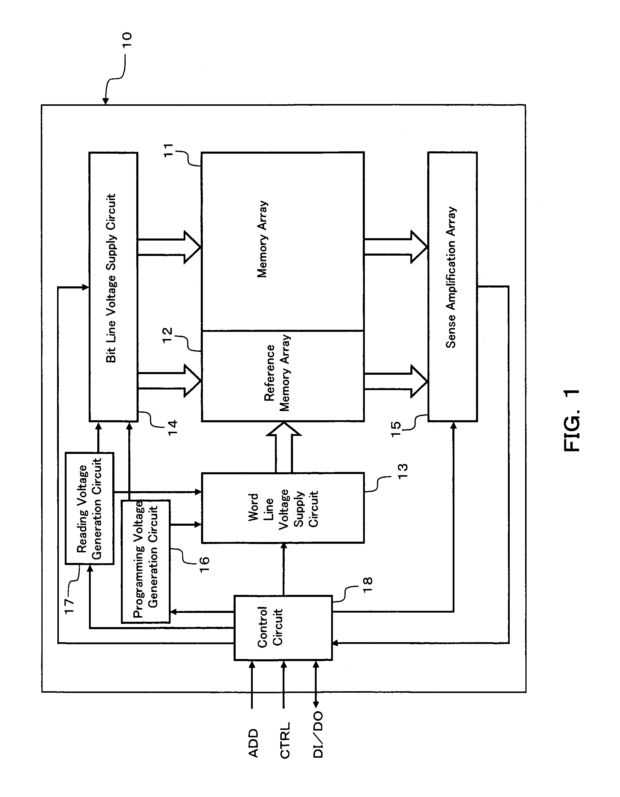 Patent drawing from US 6,937,520, Nonvolatile semiconductor memory device