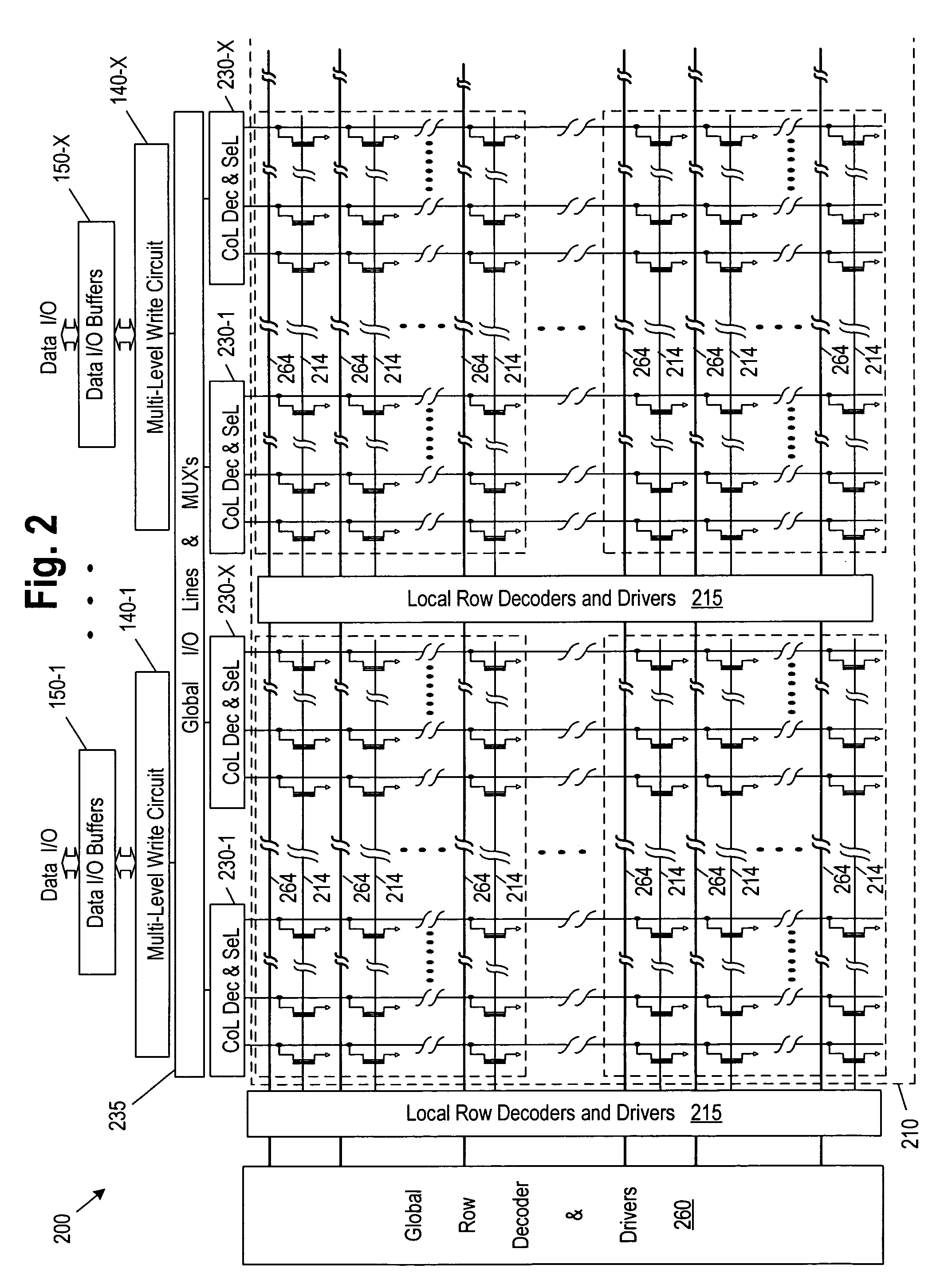 Patent drawing from US 7,054,193, Non-uniform programming pulse width for writing of multi-bit-per-cell memories