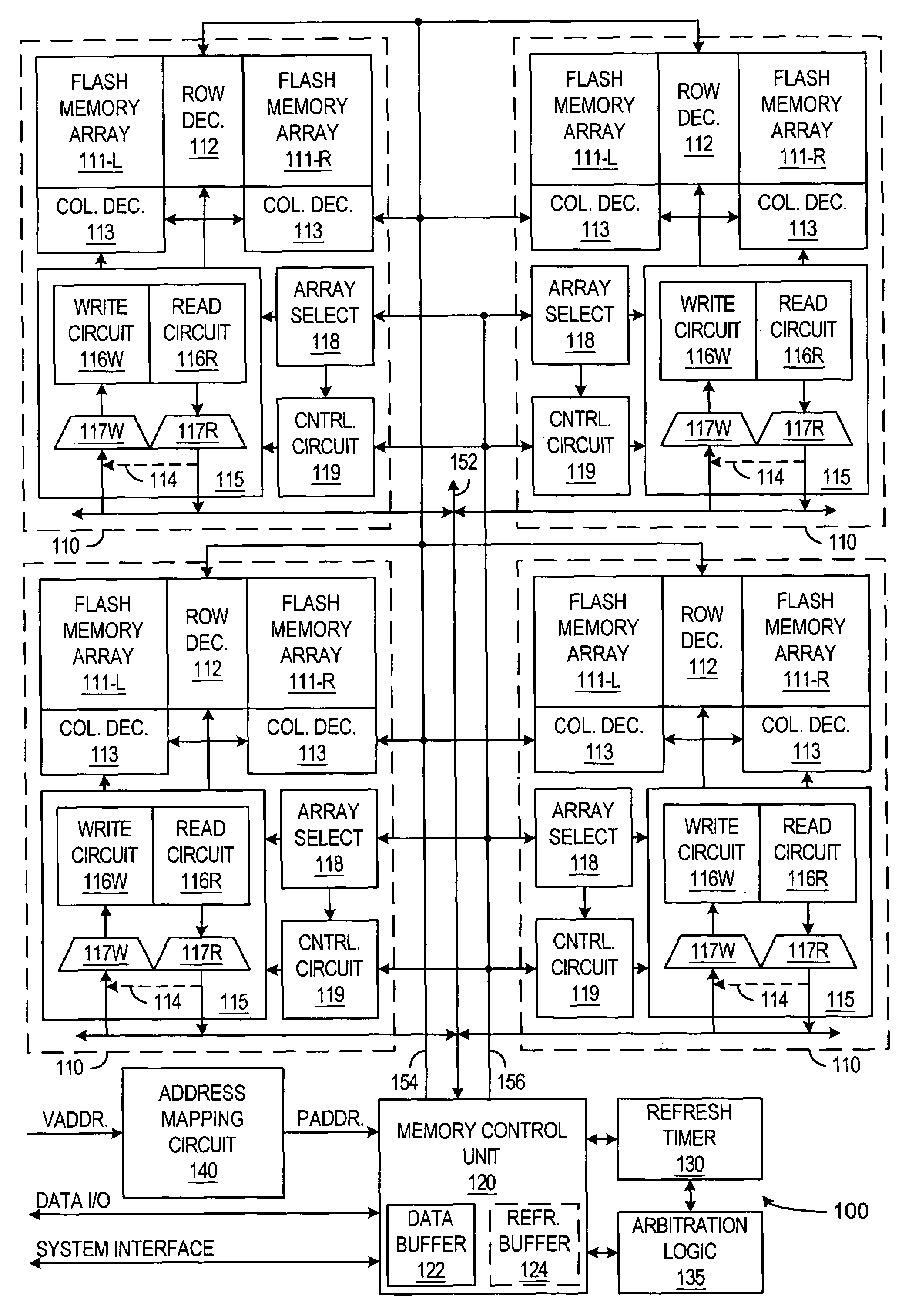 Patent drawing from US 7,079,422, Periodic refresh operations for non-volatile multiple-bit-per-cell memory