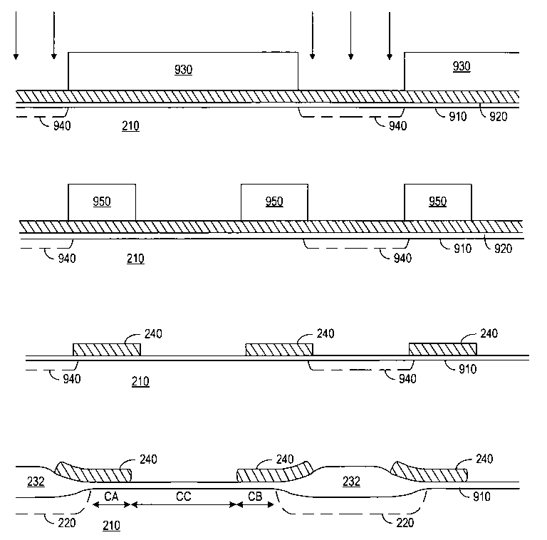 Patent drawing from US 7,221,591, Fabricating bi-directional nonvolatile memory cells