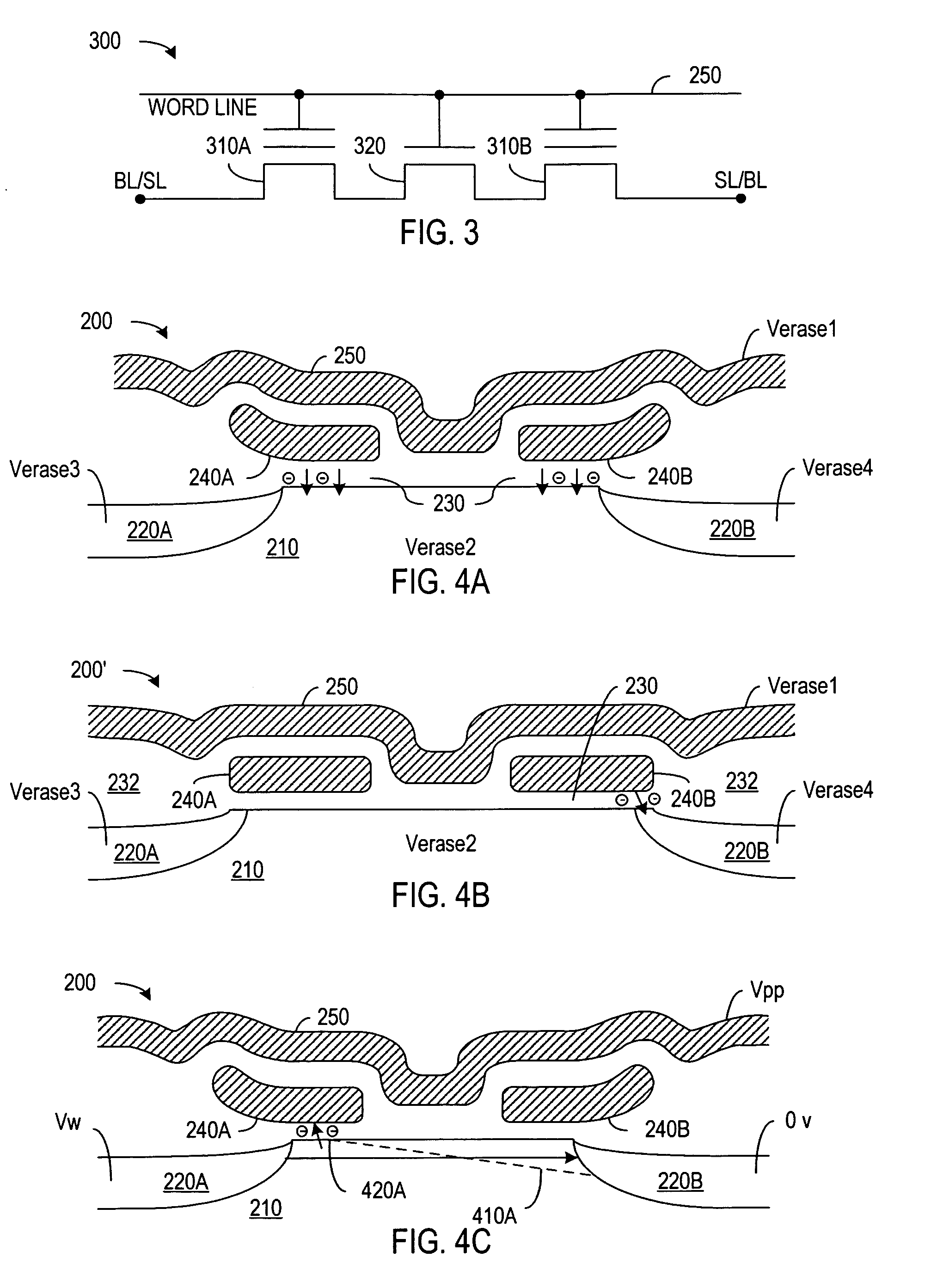 Patent drawing from US 7,221,591, Fabricating bi-directional nonvolatile memory cells