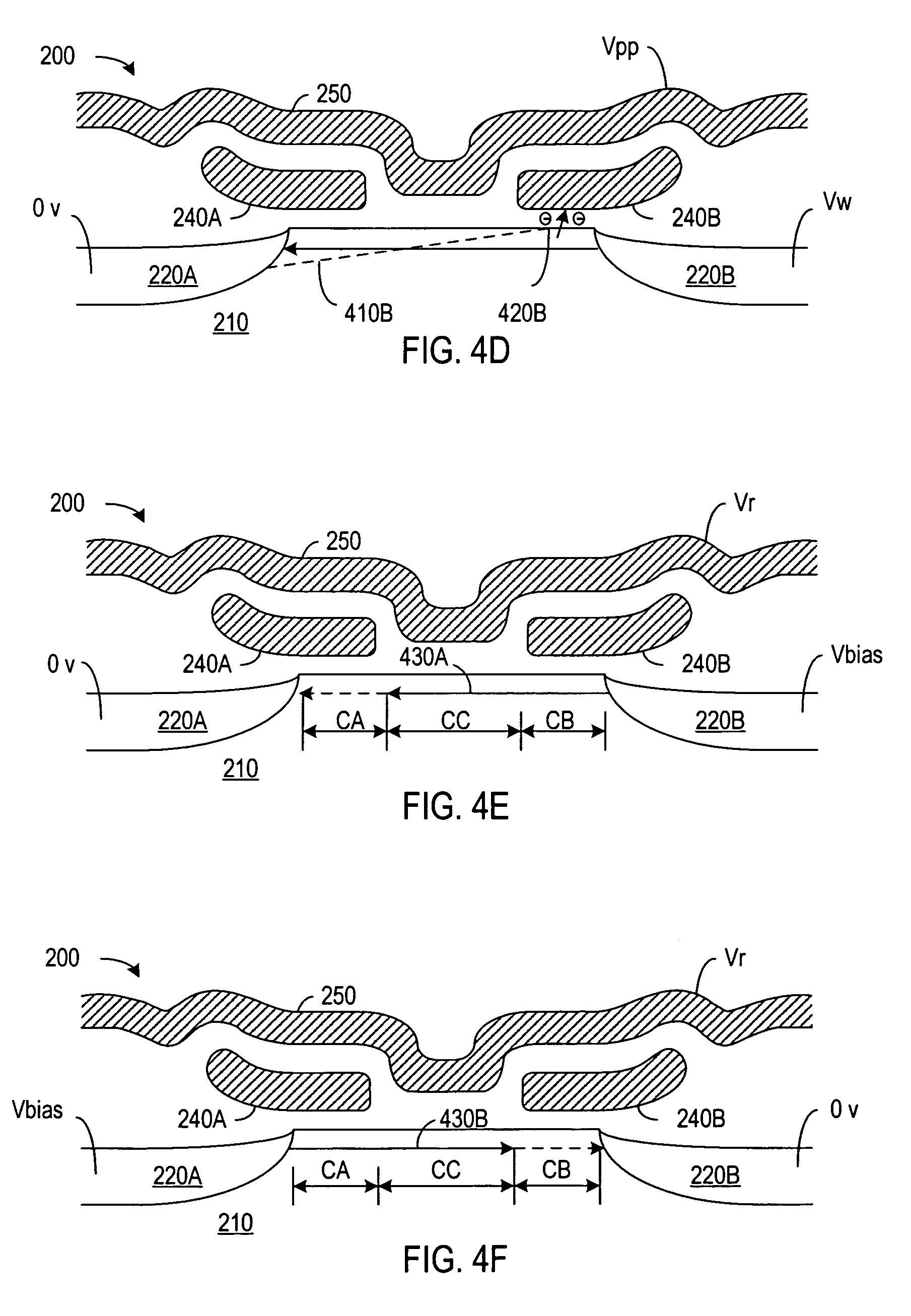 Patent drawing from US 7,221,591, Fabricating bi-directional nonvolatile memory cells