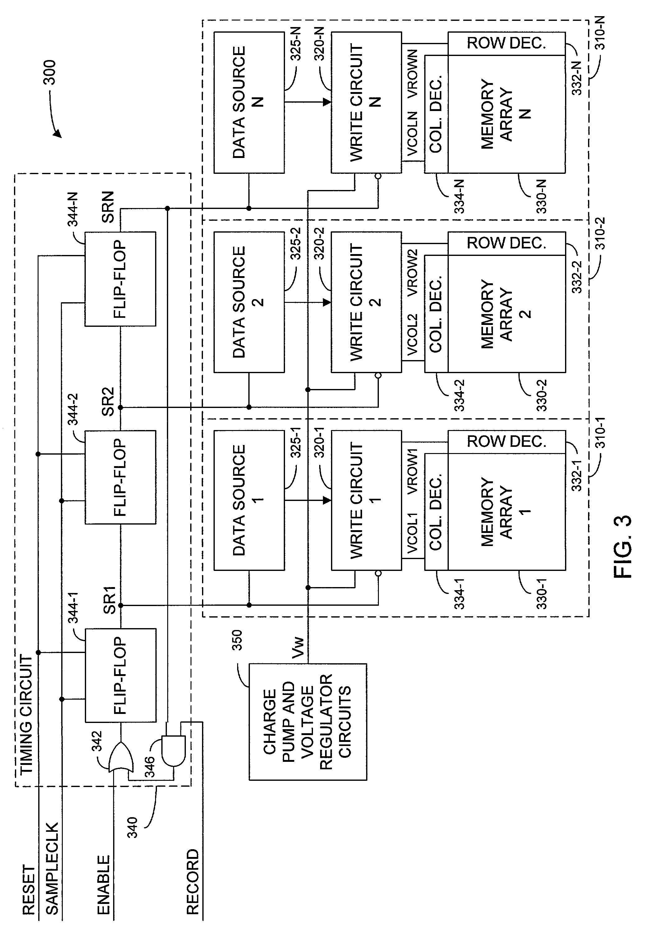 Patent drawing from US 7,268,809, Analog buffer memory for high-speed digital image capture