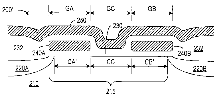 Patent drawing from US 7,355,891, Fabricating bi-directional nonvolatile memory cells