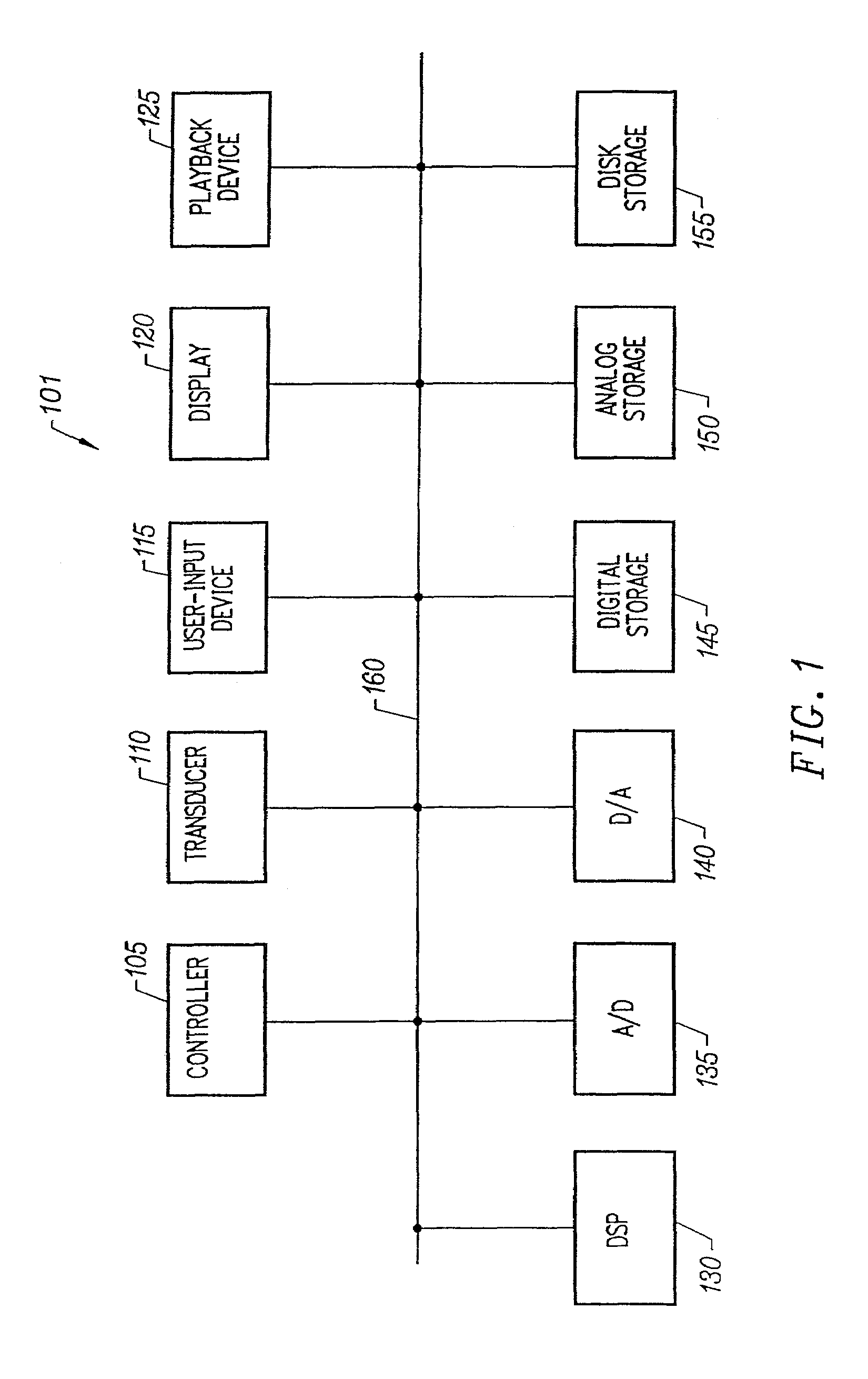 Patent drawing from US 7,554,844, Integrated circuit with analog or multilevel storage cells and user-selectable sampling frequency